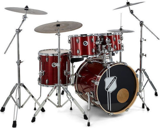 Millenium Hybrid Practice Set Drum Set Red Lining