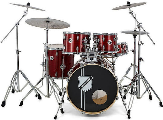 Millenium Hybrid Practice Set Drum Set Red Lining