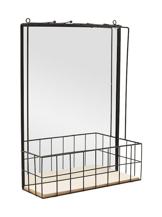 Click Wandspiegel mit Schwarz Metallisch Rahmen 50x37cm 1Stück