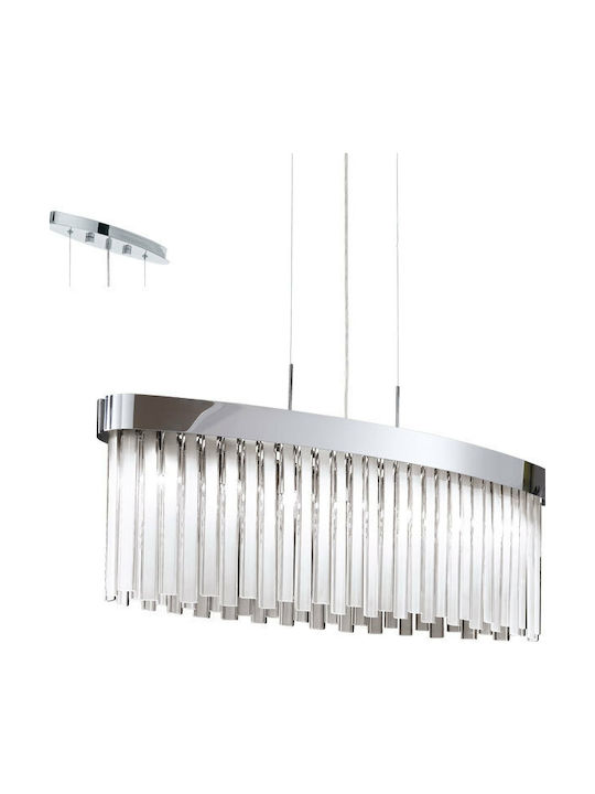 Eglo Tolosa Candelabru Cu Cristale Argintii
