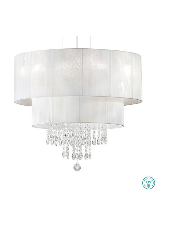Ideal Lux Opera SP4 Πολυέλαιος 4xE27 με Καπέλα Λευκός 182179