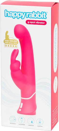 Happy Rabbit G-Spot Vibrator Δονητής Rabbit 24cm Pink