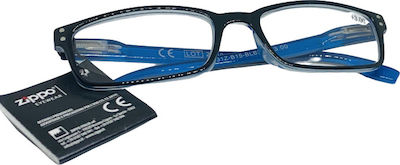 Zippo Lesebrille +3.00 Black/Blue 31Z-B15-BLB300