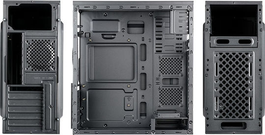 Supercase F81A Midi Tower Κουτί Υπολογιστή Μαύρο