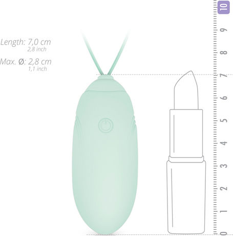 Luv Egg Rechargeable with Remote Control Vibrator Ei mit Fernbedienung 7cm Green
