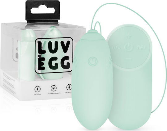 Luv Egg Rechargeable with Remote Control Vibrator Ei mit Fernbedienung 7cm Green