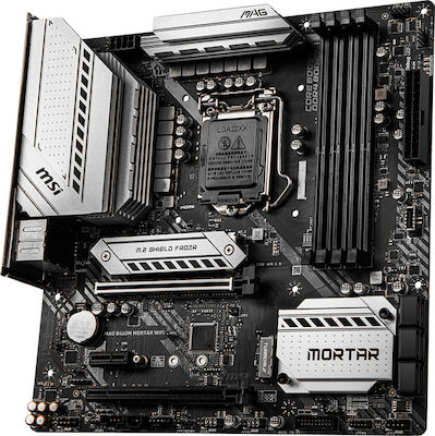 MSI MAG B460M Mortar WiFi Motherboard Micro ATX με Intel 1200 Socket