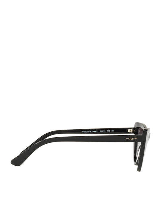 Vogue Women's Sunglasses with Black Plastic Frame and Gray Gradient Lens VO5211SM W44/11