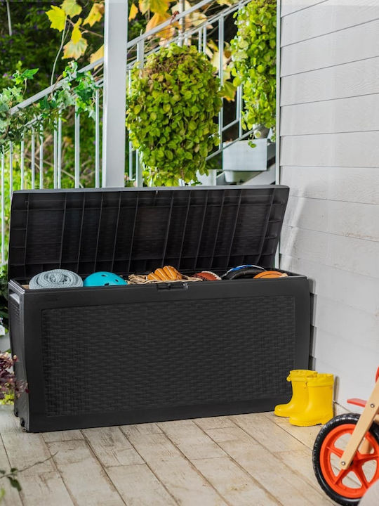 Keter Outdoor Storage Box Samoa 270lt Gray L114.4xW40xH51.2cm