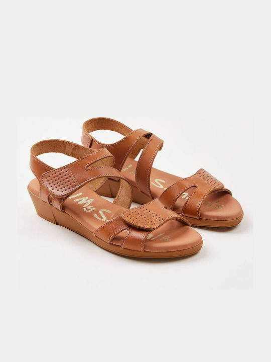 Oh My Sandals Damenplattformen Tabac Braun