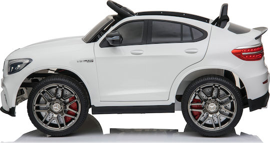 Mercedes Benz AMG GLC 63S Едноместен с Дистанционно Управление Лицензиран 12 Волта Бял за 1+ Години