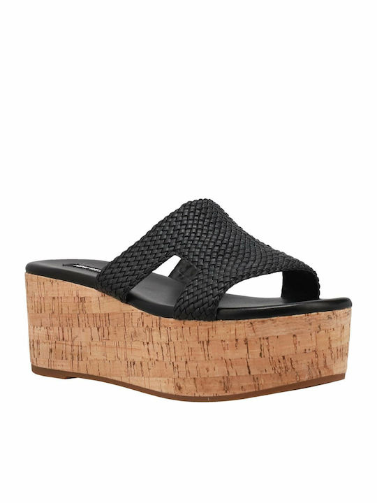 Nine West Vina Platforme dama în stil papuci Negre