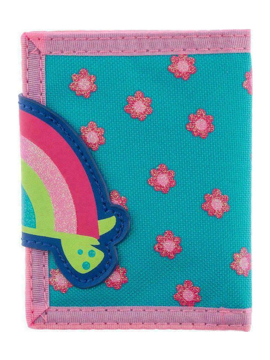 Stephen Joseph Turtle Kids' Wallet with Hoop & Loop Closure for Girl Green SJ520190C