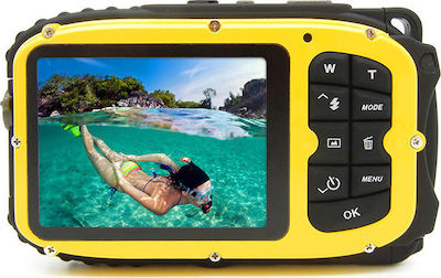 EasyPix Aquapix W1627 Ocean Compact Φωτογραφική Μηχανή 16MP Οπτικού Ζουμ 4x με Οθόνη 2.7" και Ανάλυση Video 1280 x 720 pixels Κίτρινη