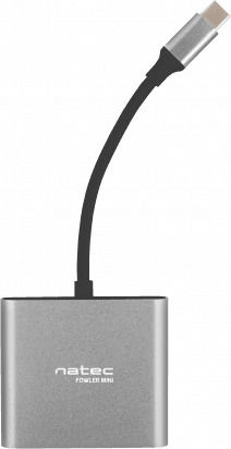 Natec Fowler Mini USB-C Докинг станция с HDMI 4K PD Сребрист