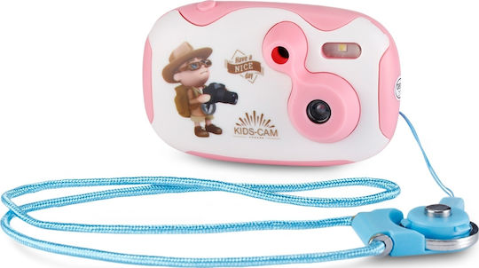 GBTIGER 1080p Mini Kids Digital Camera Kinderkamera 2MP Optischer Zoom 2x Rosa