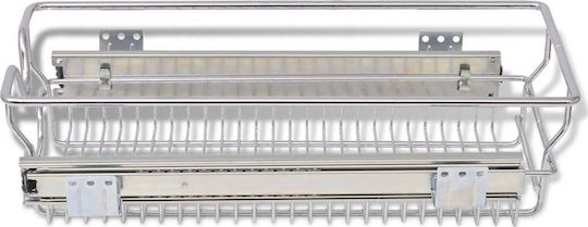 vidaXL Leitfaden Erweitern Sie Silber 46x26.8x13εκ. 2Stück 50478