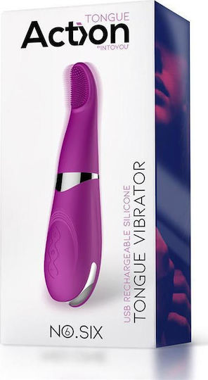 Action No 6 Tongue Vibrator Klitoris Vibrator 19.3cm Purple