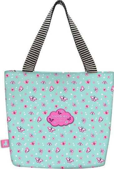 Santoro School Insulated Shoulder Lunch Bag 6lt Light Blue Gorjuss 26 x 9 x 32cm