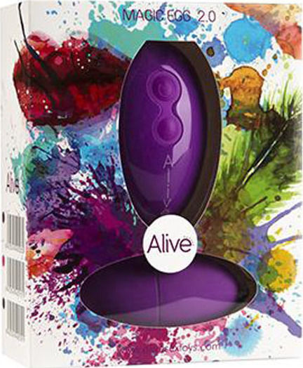 Adrien Lastic Alive Magic Vibrating Egg 2.0 Mini Δονητής Egg με Απομακρυσμένο Έλεγχο 7.5cm Purple