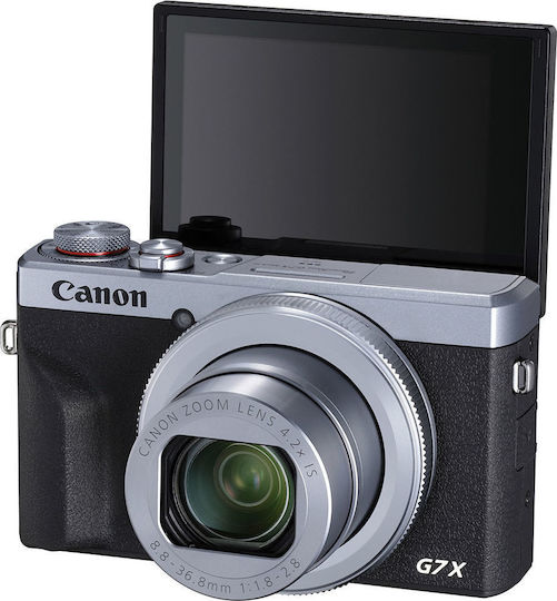 Canon PowerShot G7 X Mark III Compact Camera 20.1MP 4K UHD Optical Zoom 4.2x Silver