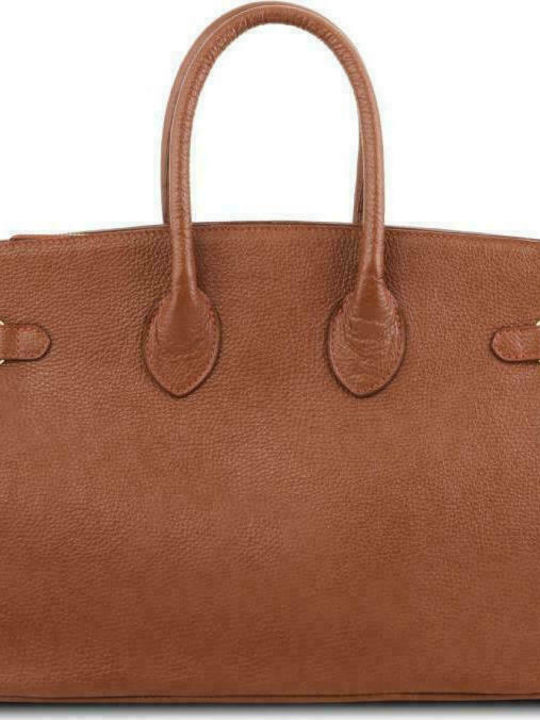 Tuscany Leather TL Leder Damen Tasche Tote Hand Tabac Braun