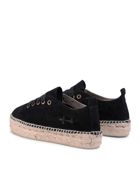 Hamptons Espadrile dama în culoarea Negru