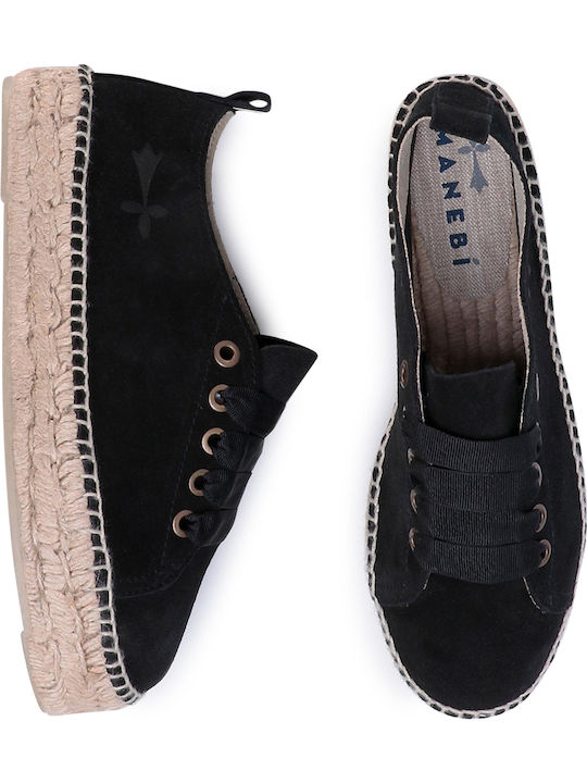 Hamptons Espadrile dama în culoarea Negru