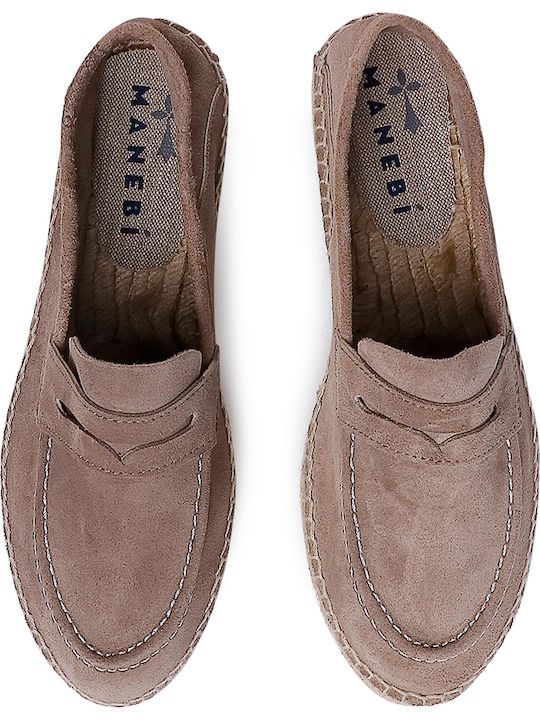 Hamptons Loafers Suede Γυναικείες Εσπαντρίγιες Vintage Taupe