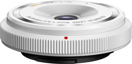 Crop Φωτογραφικός Φακός Body Cap 9mm Fisheye για Micro Four Thirds (MFT) Mount Λευκός