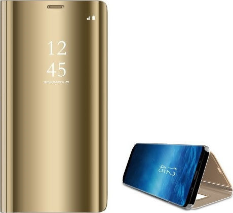 Clear View Book Plastic Gold (Xiaomi Mi 10 / Mi 10 Pro)