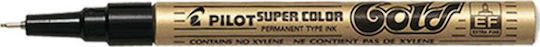 Pilot Super Color Extra Fine Permanent Marker 1mm Gold (Gold)