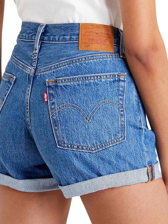 501 Women's Jean High-waisted Shorts Blue
