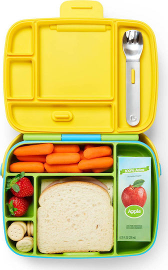 Munchkin Bento Box Plastic Kids' Lunch Set Green