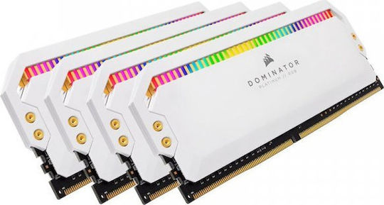 Corsair Dominator Platinum RGB 32GB DDR4 RAM mit 4 Modulen (4x8GB) und Geschwindigkeit 3200 für Schreibtisch