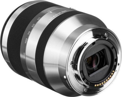Sony Crop Camera Lens 18-200mm f/3.5-6.3 OSS Tele Zoom for Sony E Mount Silver