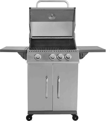 Thermogatz Gs Grill Elite Gas Grill Cast Iron Grate 60cmx42cmcm. with 3 Grills 9kW and Side Burner