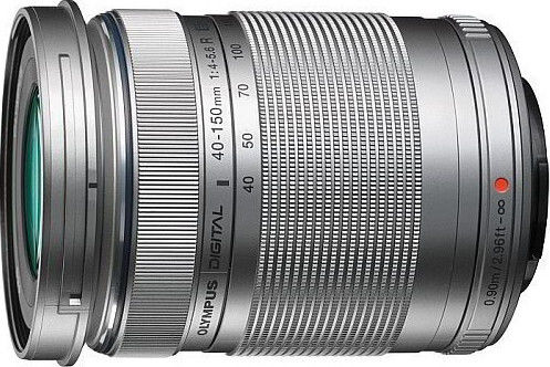 Olympus Crop Camera Lens M.Zuiko Digital ED 40-150mm f/4.0-5.6 R Standard Zoom for Micro Four Thirds (MFT) Mount Silver
