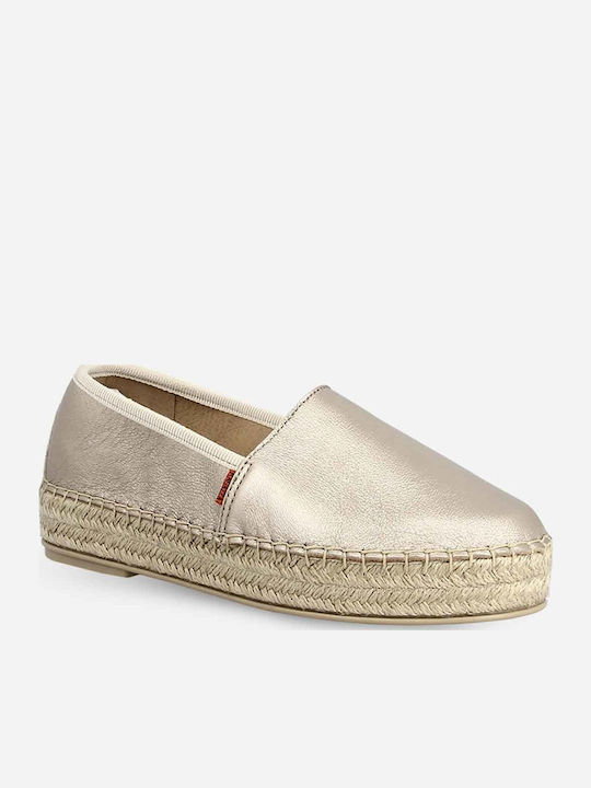 Women's Leather Espadrilles Sand