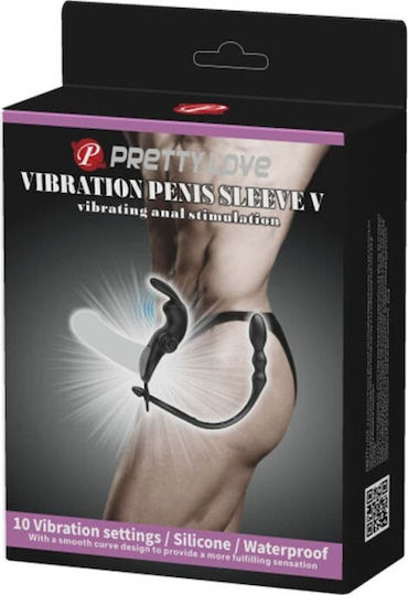 Pretty Love Vibration Penis Sleeve v with Anal Stimulation