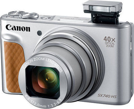 Canon PowerShot SX740 HS Compact Φωτογραφική Μηχανή 20.3MP Οπτικού Ζουμ 40x με Οθόνη 3" και Ανάλυση Video Full HD (1080p) Ασημί