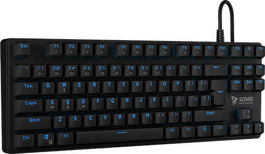 Savio Tempest RX Gaming Mechanical Keyboard Tenkeyless with Outemu Blue switches and Illuminated keys (English US)