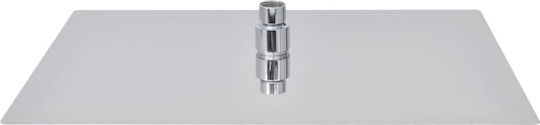 vidaXL Rectangulare Cap de duș 40x30cm Inox