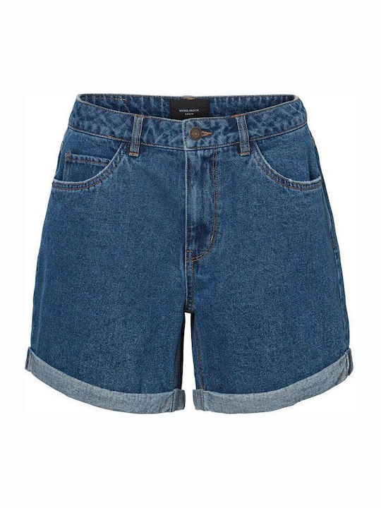 Γυναικείο Τζιν Ψηλόμεσο Σορτς Medium Blue