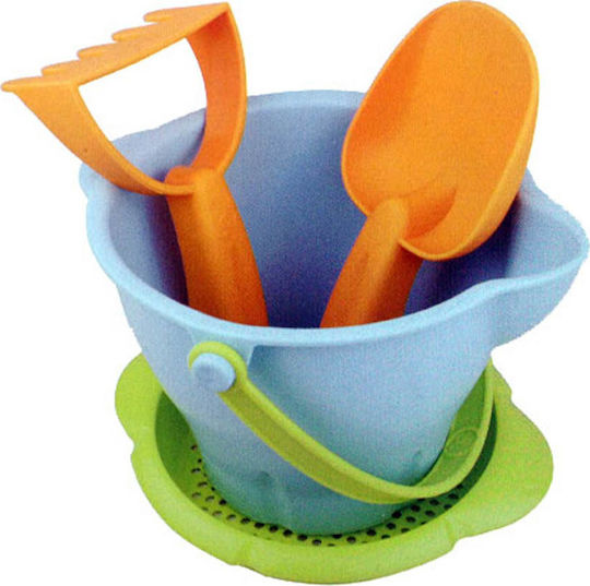 Zenit Beach Bucket Set with Accessories made of Plastic 4pcs