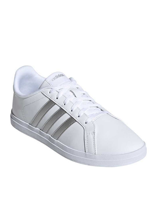 Adidas Courtpoint Femei Sneakers Cloud White / Silver Metallic / Light Granite