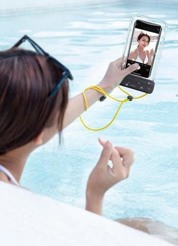 Baseus Let's Go Slip Waterproof Bag έως 7.2" (Μαύρο)