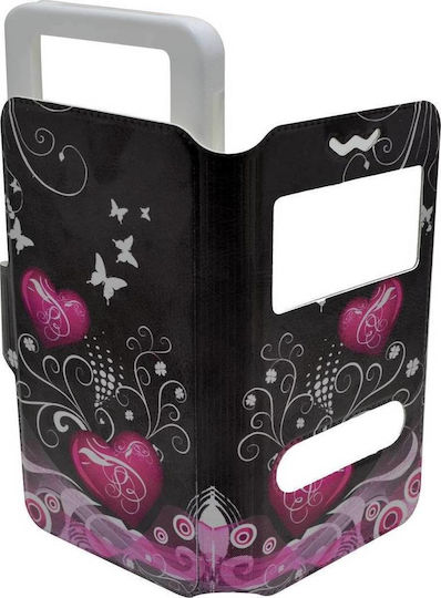 Ancus S-View Elastic Art Collection Buchhülle bis 5.6" Schwarz 19122