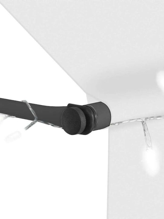 vidaXL Тента Тераса С LED Крем 3.5x1.5м