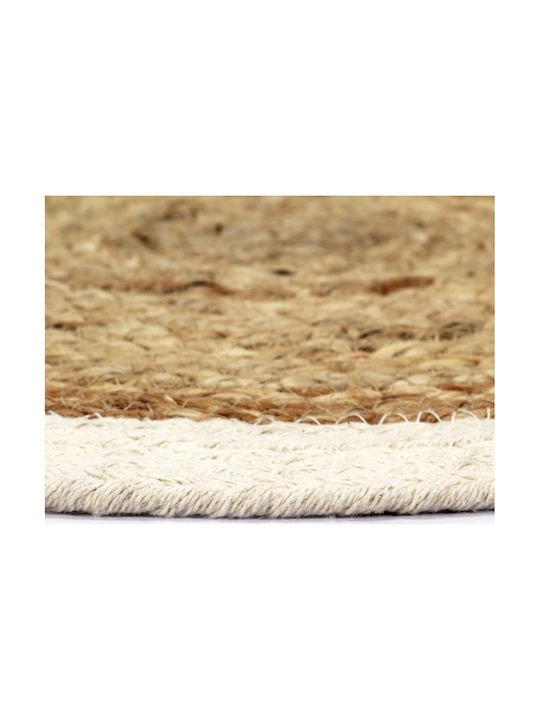 vidaXL Placemats Rotund Din paie Maro 38cm 6buc